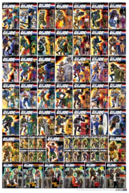 Poster Carded 3DJoes (1988-1989) 24"x36" 60,96cm x 91,44 cm Dans un cadre sous verre cela serait niquel